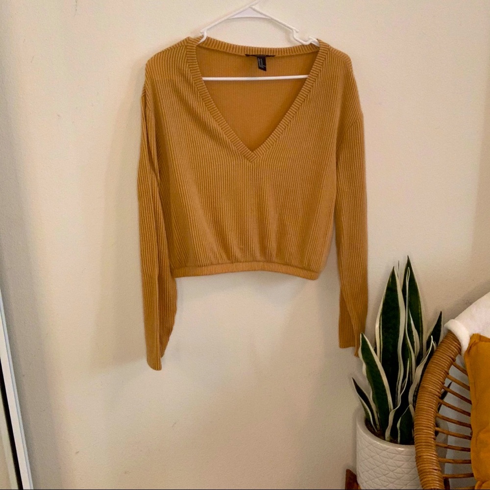 Mustard Crop Top